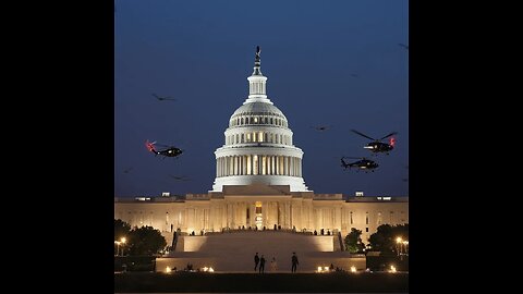 Exercise held at the U.S. Capitol tonight with 12 helicopters landing on the West Front.