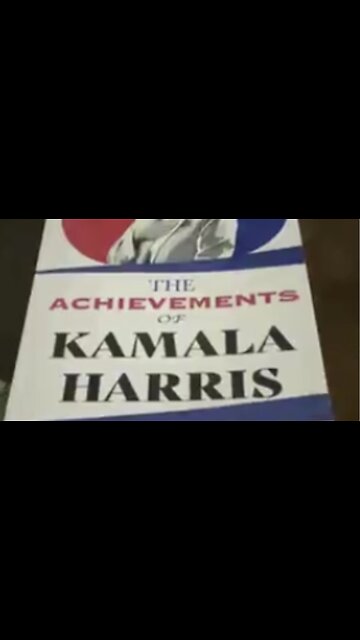 Documented, Accurate, Kamala Harris Achievements In Book Form....