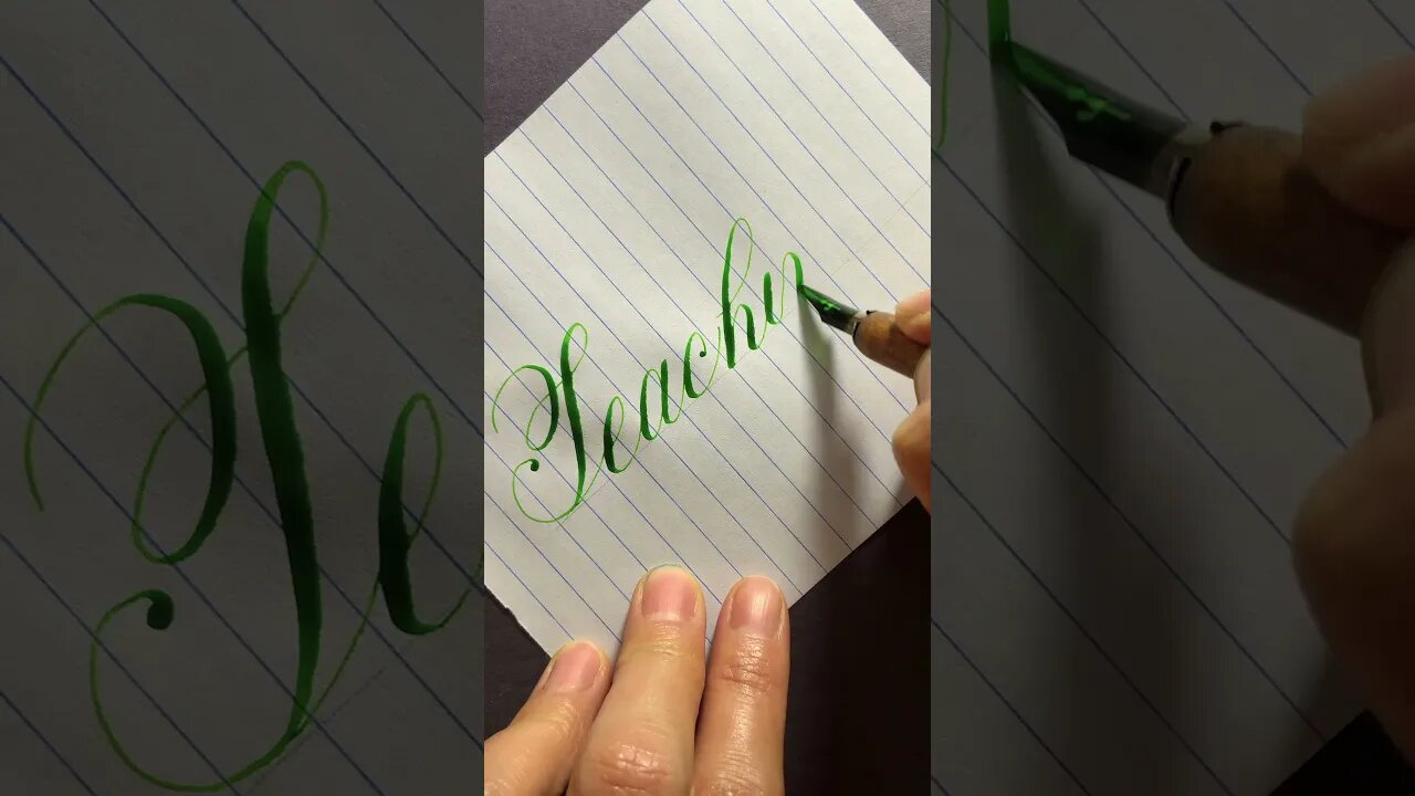 Calligraphy Word: Teaching #handwriting #calligraphy