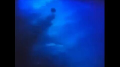 Alien Seen from Submerged UFO