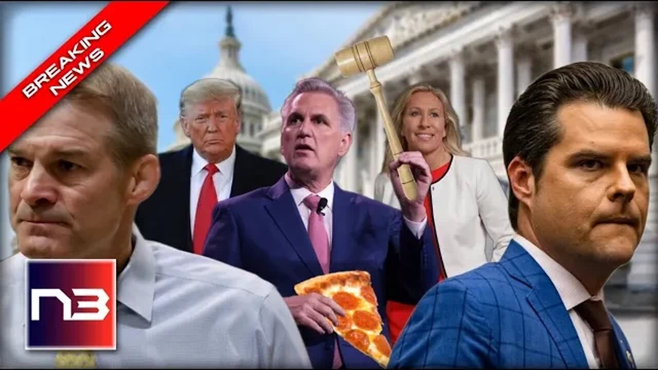 CHAOS: Desperate McCarthy Hosts “PIZZA PARTY” To Lure Votes After CIVIL WAR Breaks Out In DC