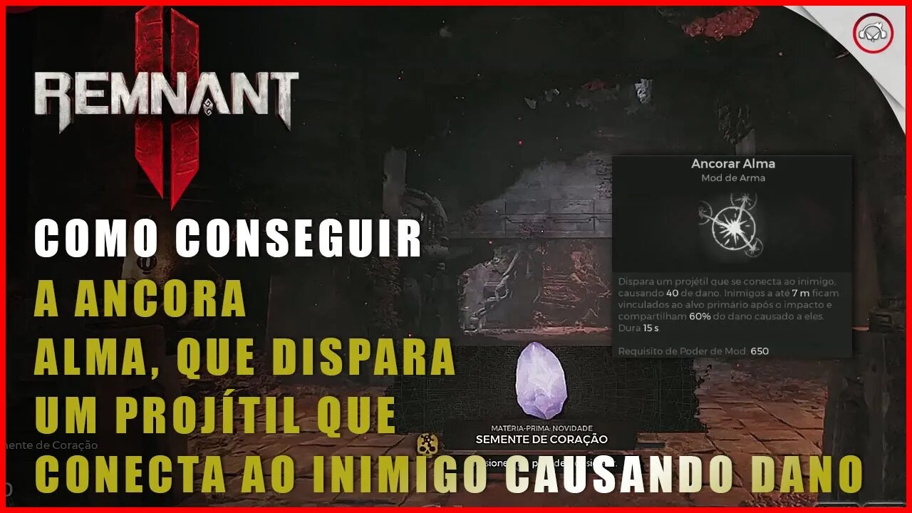 Remnant 2, Como conseguir a ancora Alma, que dispara um projeto que agarra no inimigo | Super-dica