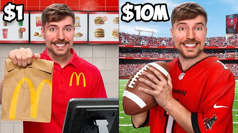 $1 vs $10,000,000 Job - Mr Beast