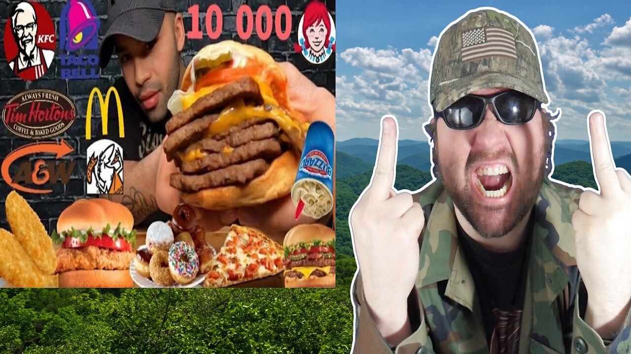 (ASMR) Mukbang 10,000 Calorie Challenge - Whispering (The ASMR Bro) - Reaction! (BBT)