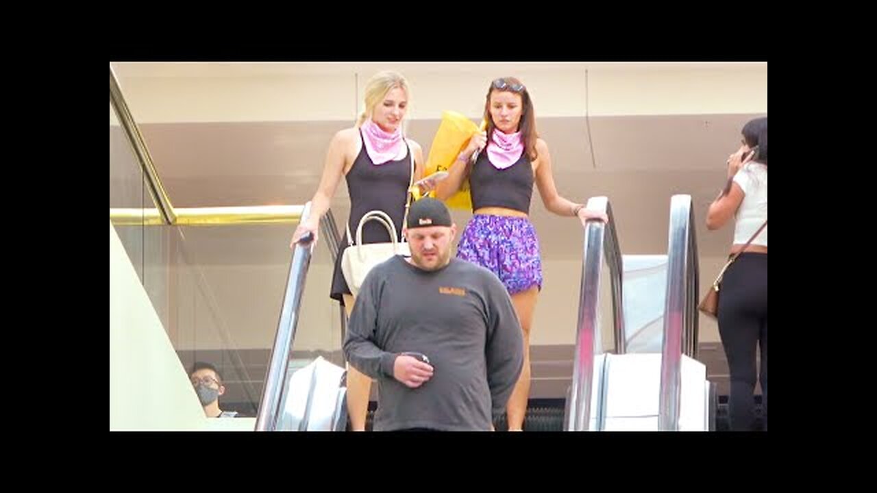 FUNNY WET FART PRANK on the ESCALATOR! Daddy is NOT OKAY!