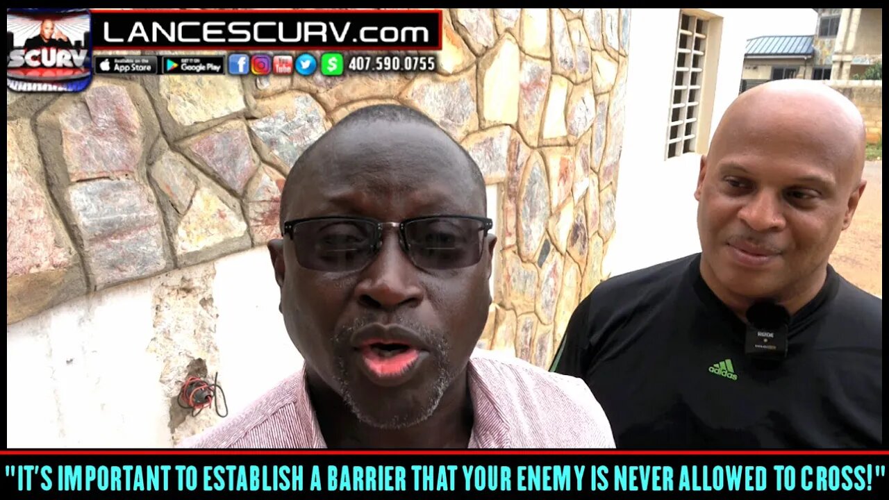 "IT'S IMPORTANT TO ESTABLISH A BARRIER THAT YOUR ENEMY IS NEVER ALLOWED TO CROSS!"