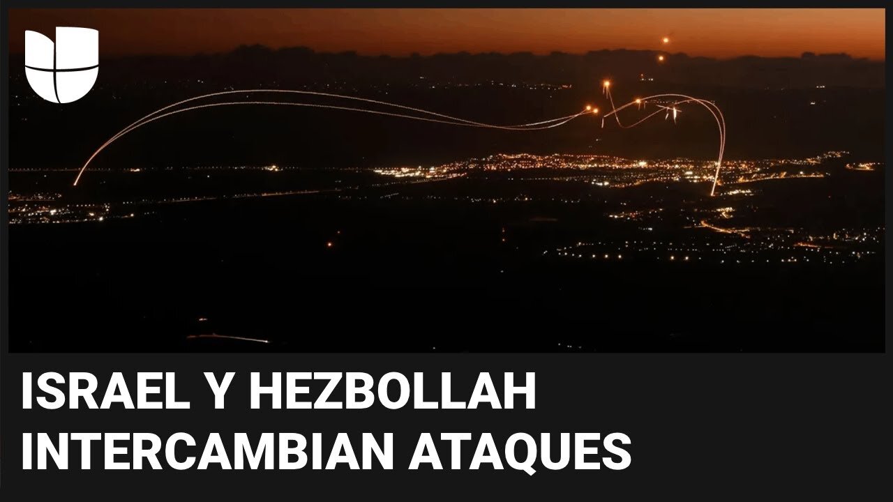 En video: Israel y Hezbollah intercambian ataques ante escalada de tensión en Medio Oriente