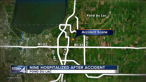 9 hurt in crash on Highway 23 in Fond du Lac