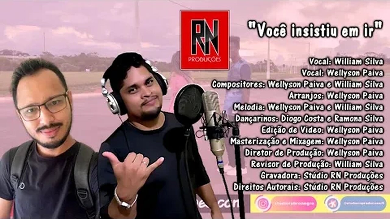 William Silva - Você insistiu em ir (Melody) feat Wellyson Paiva