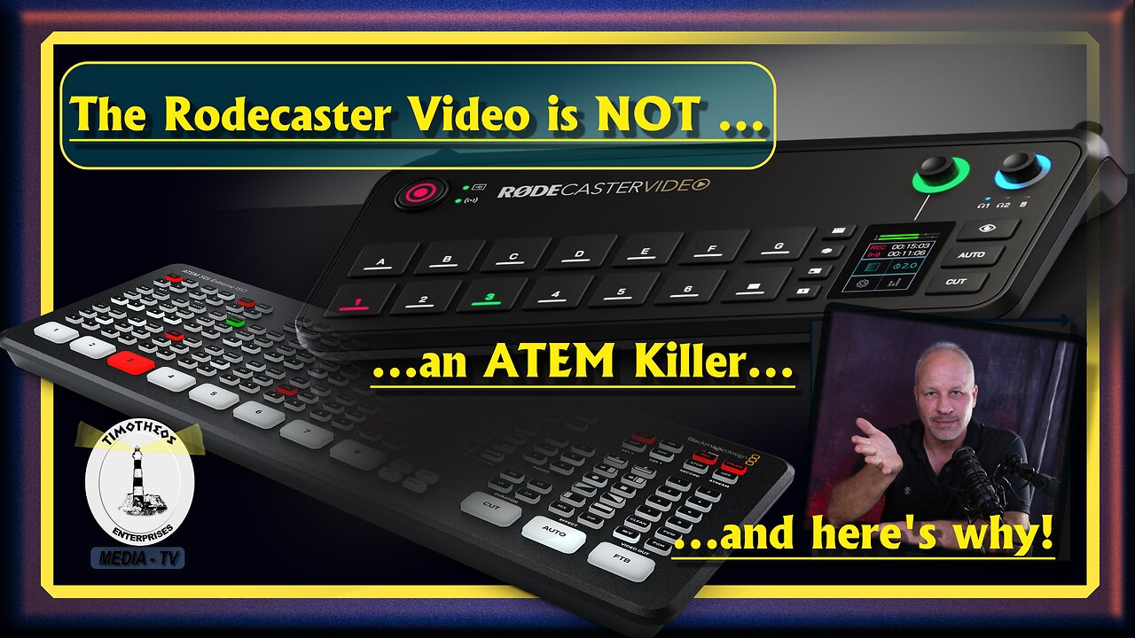 The Rodecaster Video is NOT a Black Magic Design ATEM Killer!