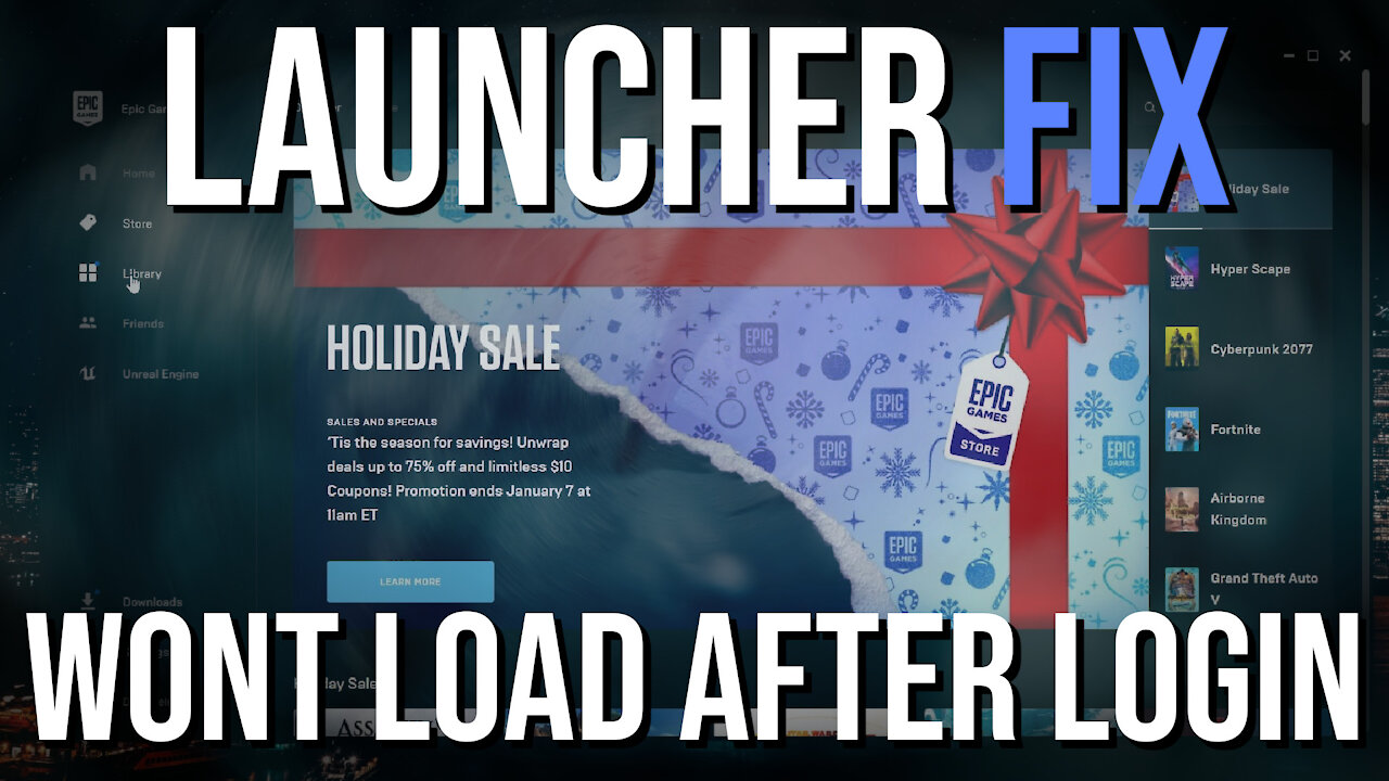 FIX: Epic Games Launcher Not Opening or Working after Logging In