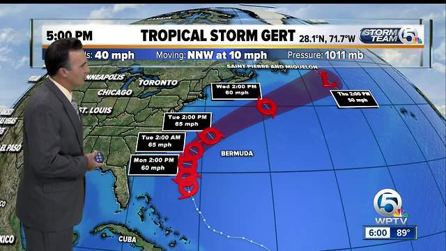 Tropical Storm Gert forms in the Atlantic