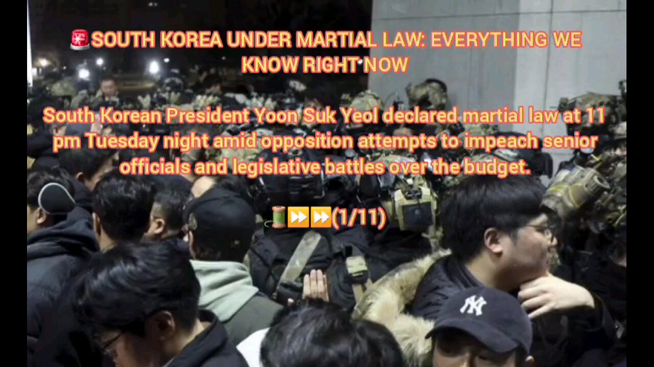 🚨SOUTH KOREA UNDER MARTIAL LAW: EVERYTHING WE KNOW RIGHT NOW small documentary about south Korea.