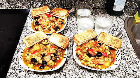 +11 002/004 003/013 001/007 caponata with bread · dialectical veganism winter +11ME 003