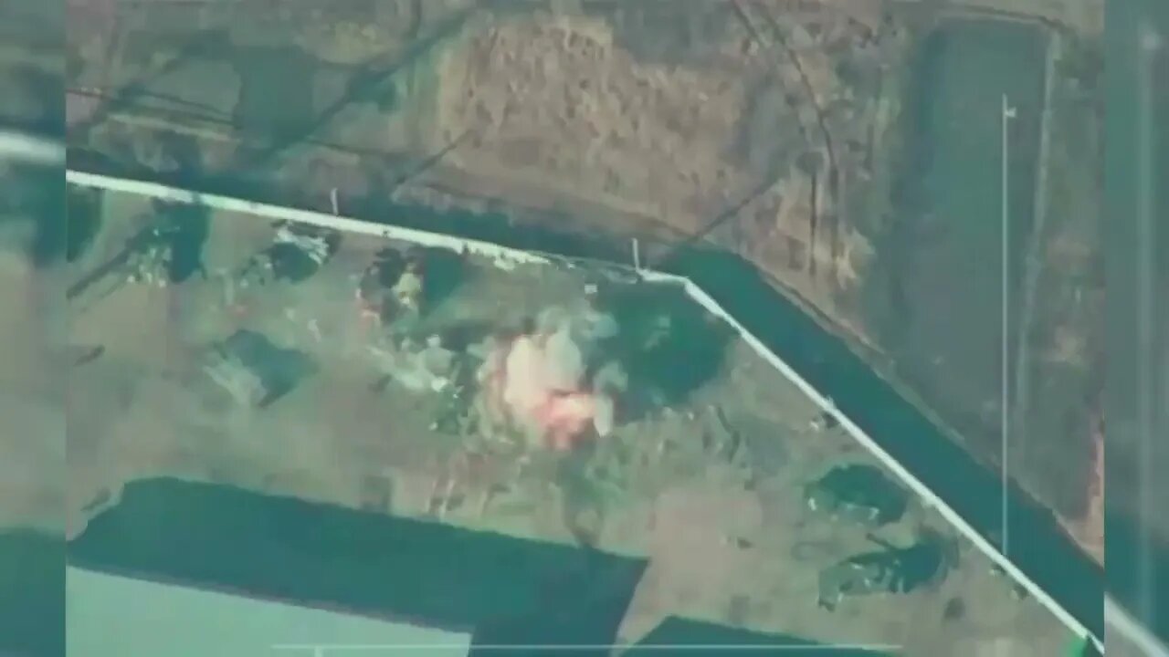 Destruction of Ukrainian tanks from above