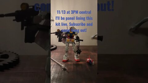 panel lining Livestream notice - RX-78-2 Ver 1.5 MG #gunpla #gundam