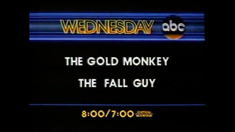 December 21, 1982 - ABC Promos for 'Tales of the Gold Monkey' & 'Fall Guy'