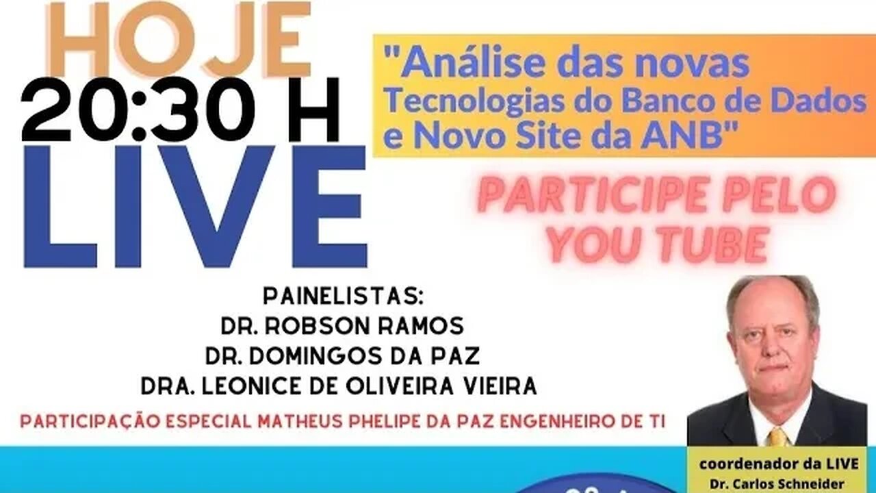 Live ANB - 17ª Edição - Análise das novas Tecnologias e Banco de Dados dos Advogados ANB