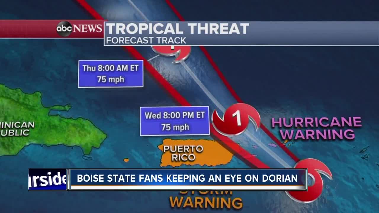 Boise State fans keeping a close eye on Hurricane Dorian