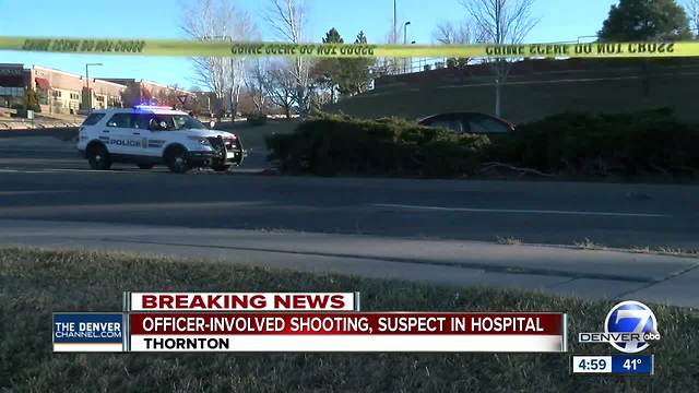 Car theft suspect shot by Thornton Police during foot pursuit