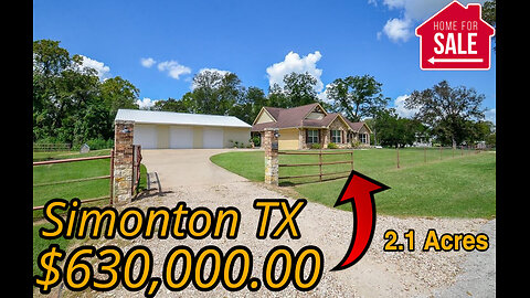 How Much Does $630k Get You In Simonton TX? No Credit Check Financing Is Available For This Home