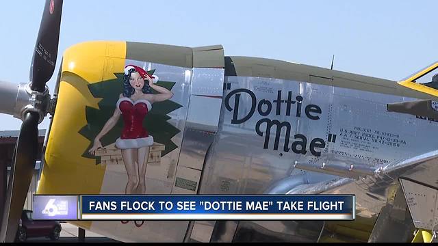 Fans Flock to See "Dottie Mae" take flight