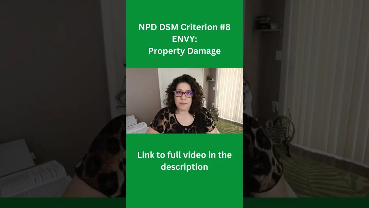 Narcissistic Envy and Property Damage #shorts