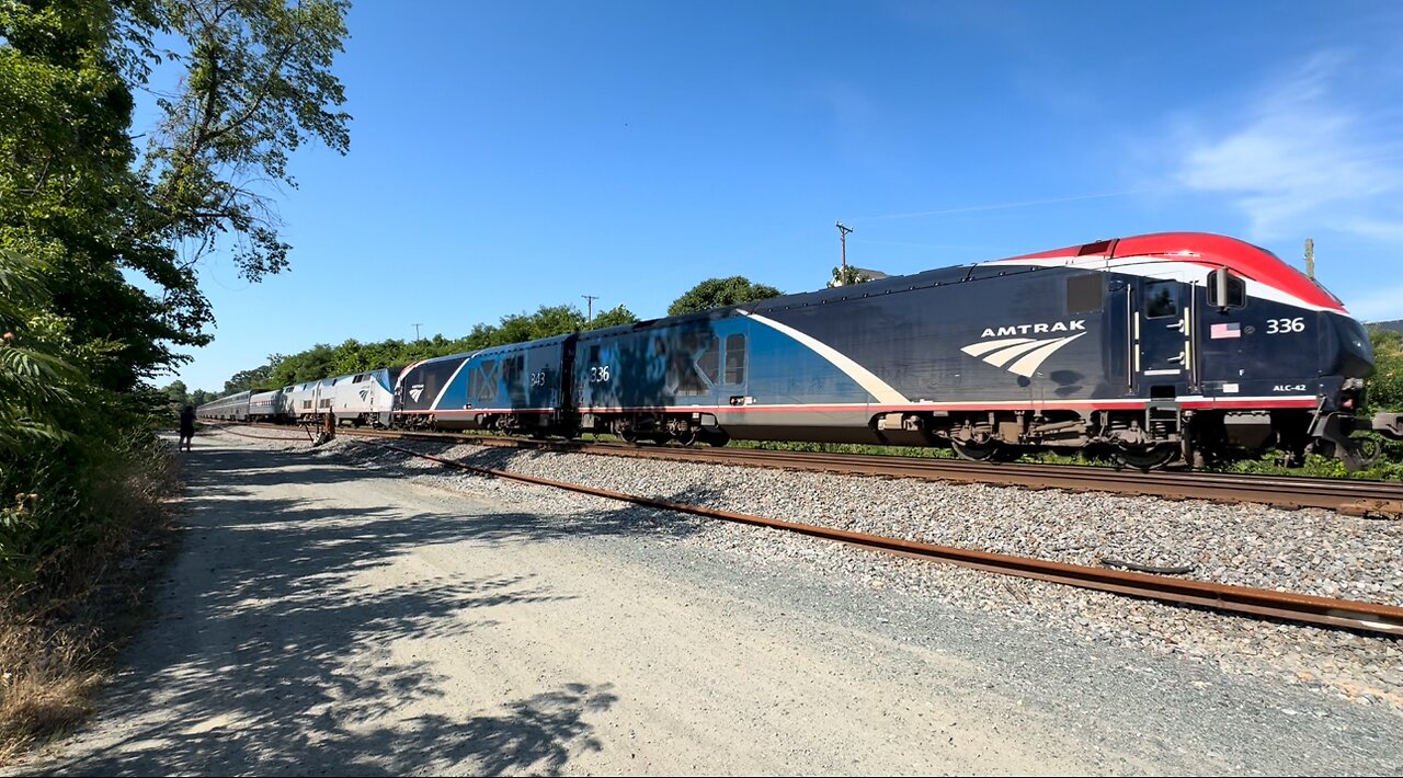 Amtrak ALC-42 Chargers Lead AutoTrain P052!