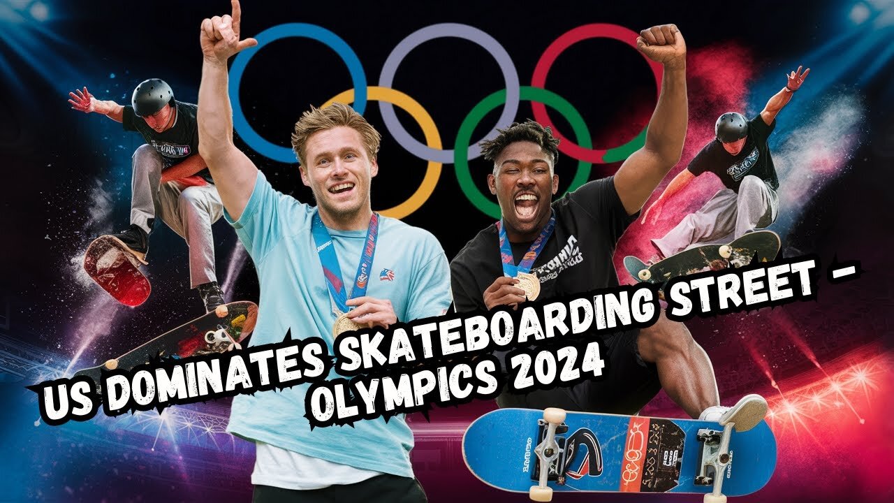 US Dominates Skateboarding Street - Olympics 2024