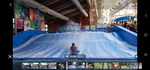 Bear takes the to the Flowrider