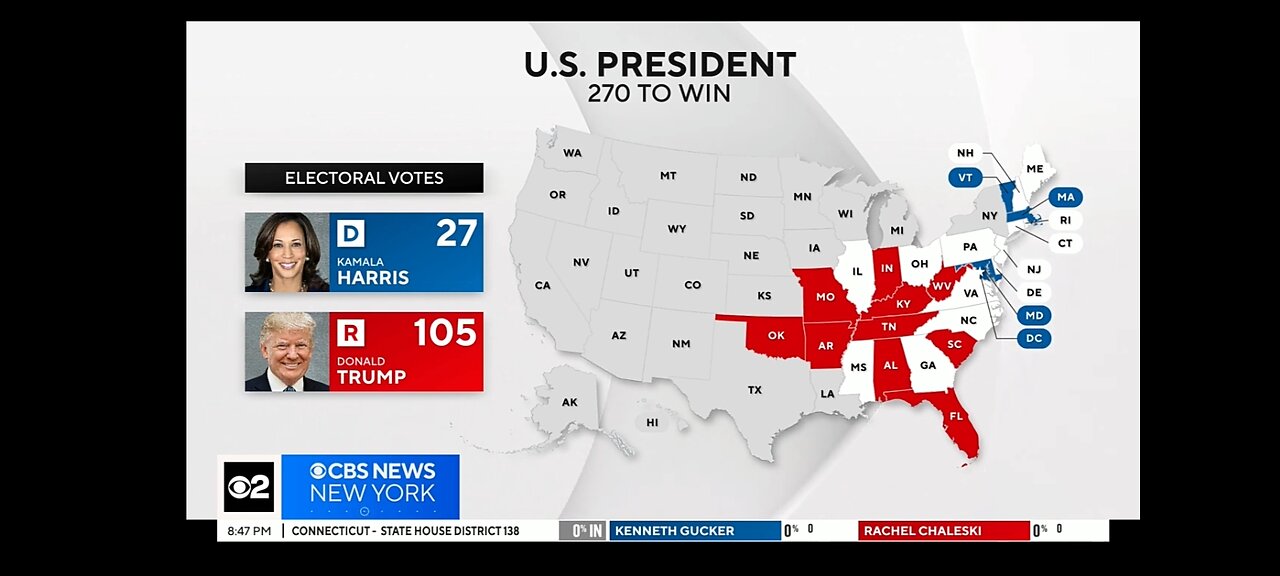 A look at the latest 2024 election results in key battleground states