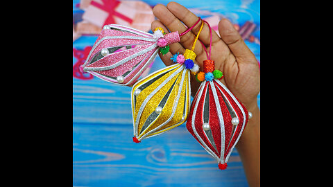Beautiful Christmas Ornaments Making At Home🎄Handmade Christmas Tree Ornaments