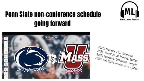 Penn State out of conference schedule in 25' 26' 27' 28' || Mark Lesko Pod clips #pennstatefootball