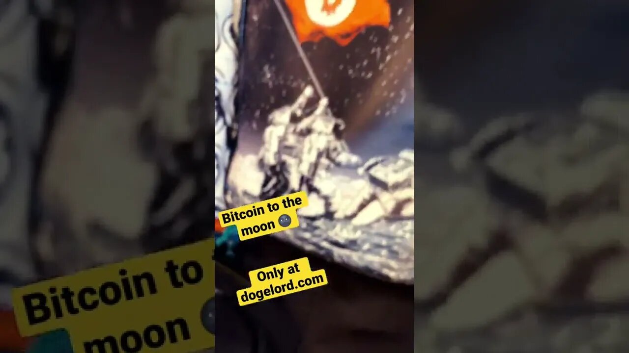Bitcoin to the Moon Apparel/Accessories #btc #crypto #bitcoin #bag #apparel #dogelordapparel