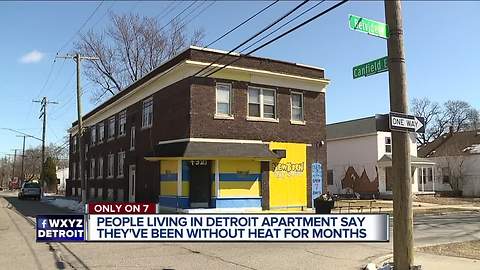 Detroit responds to WXYZ report on apartment residents without heat