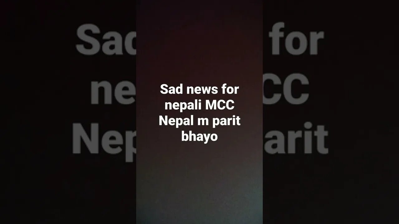 #mcc mcc nepal ma parit bhayo #nepal # sadnews#breaking news