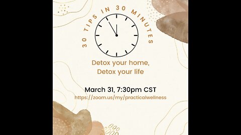 30 in 30 Detox your home detox your life
