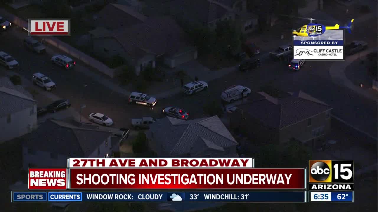 Shooting near 27th Avenue and Broadway Road