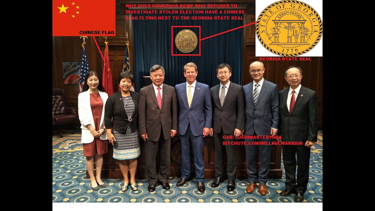 Is This Why Chinese Puppet Georgia Governor Brian Kemp a Wont Investigate Stolen Election