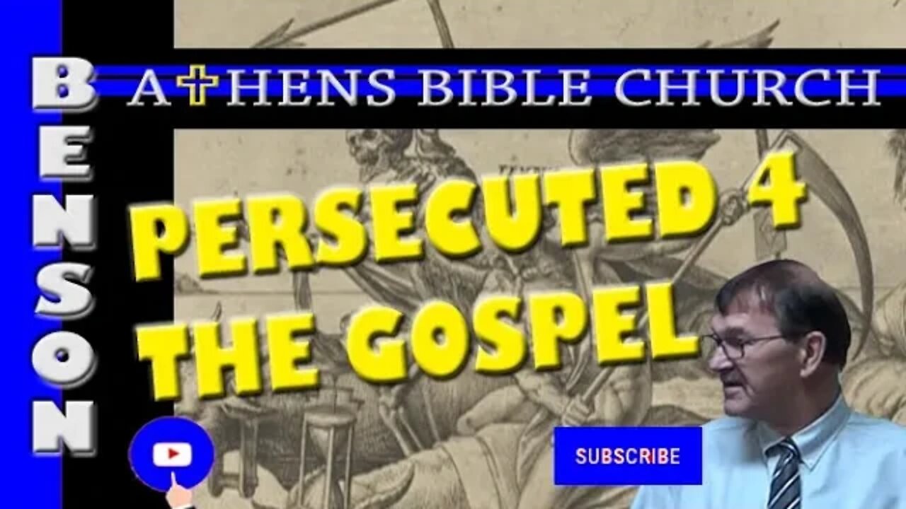 Persecution For The Gospel's Sake - BRING IT ON | 2 Corinthians 4:8-12 | Athens Bible Church