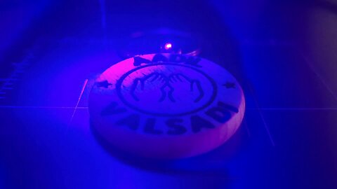 Laser Engraving the name Aadil Valsadi in English