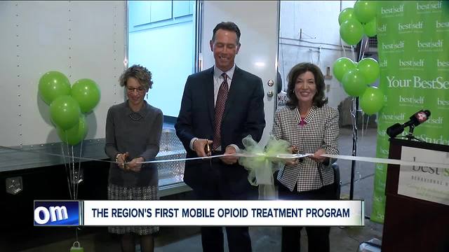 Ribbon cutting for new mobile opioid addiction treatment