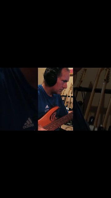 Playing bass on Cat Corelli's song Take Da Jive!