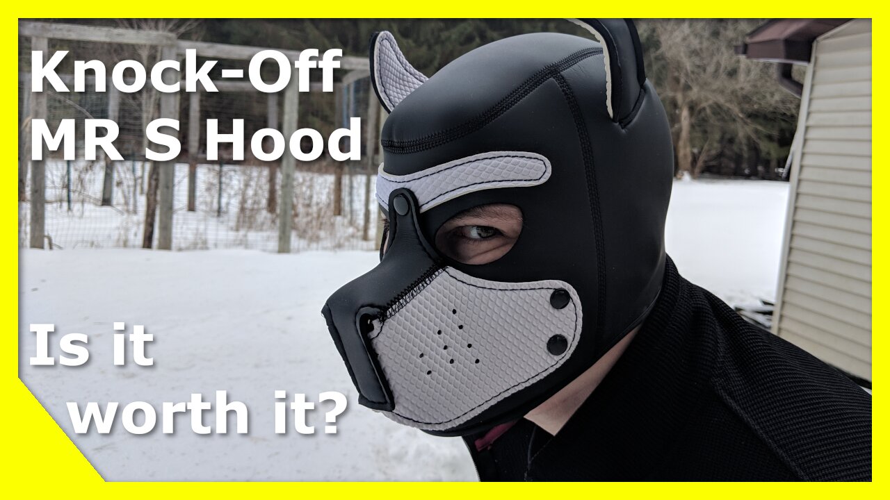 Zhengya Full Face Mask Dog Puppy Hood Leather Helmet Removable Mouth Cosplay Costume Party Props prp