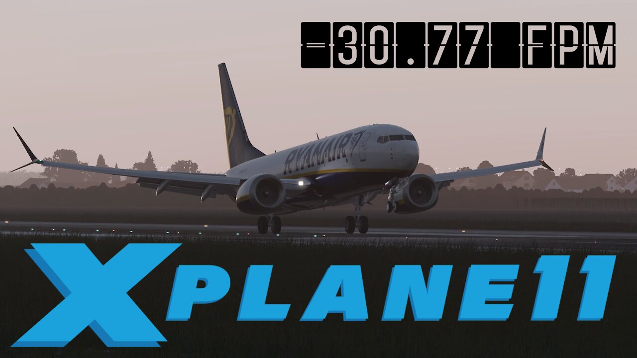 XPLANE 11 B38M Butter Landing LDZA Zagreb Airport