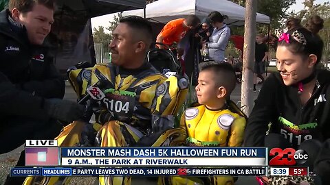 Runners dress up as their favorite characters in the Monster Mash Dash