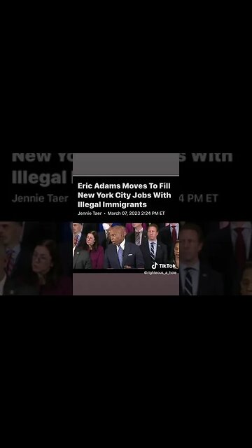 Mayor Eric Adams is giving away NYC jobs to illegal immigrants #ericadams #NYC #Jobs