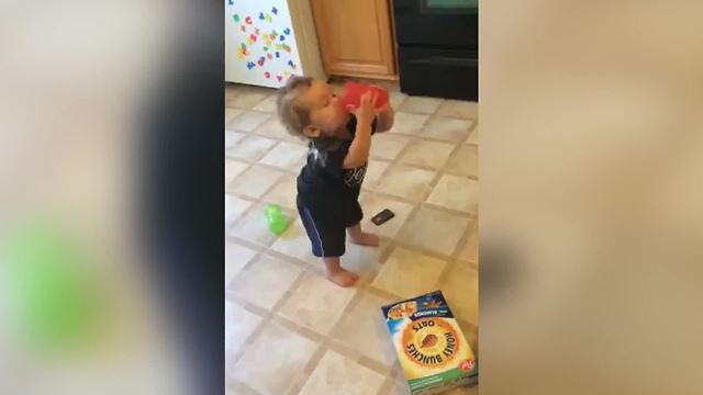 "Kid Drinking Water Fail"