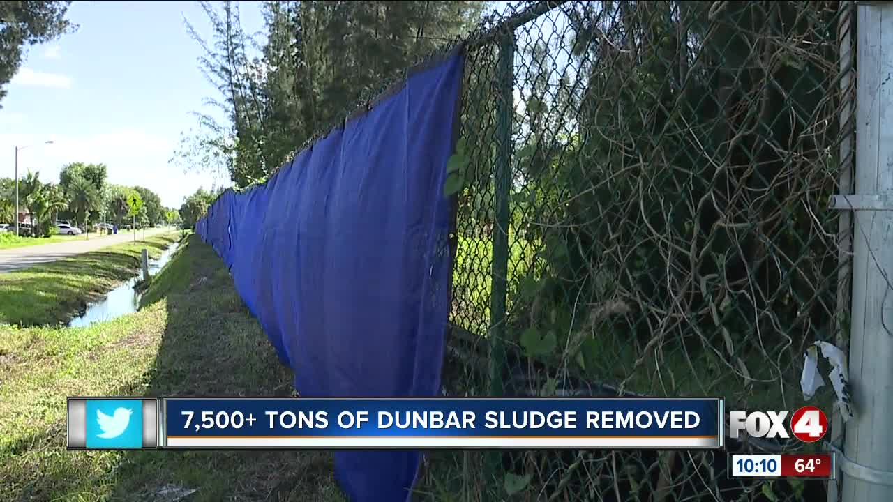 Dunbar removes over 7,500 tons of toxic sludge