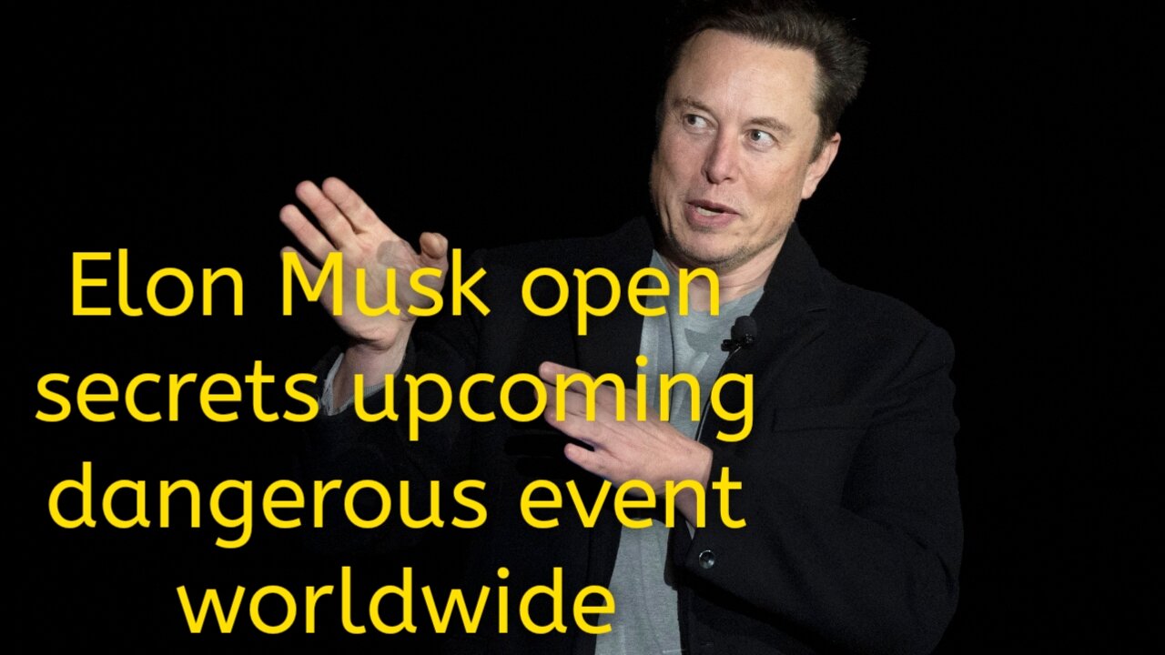 Elon Musk, shocking news and open secret AI artificial technology